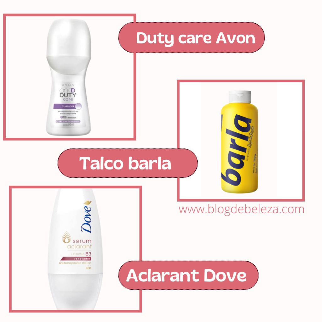 3 desodorantes clareadores para as axilas